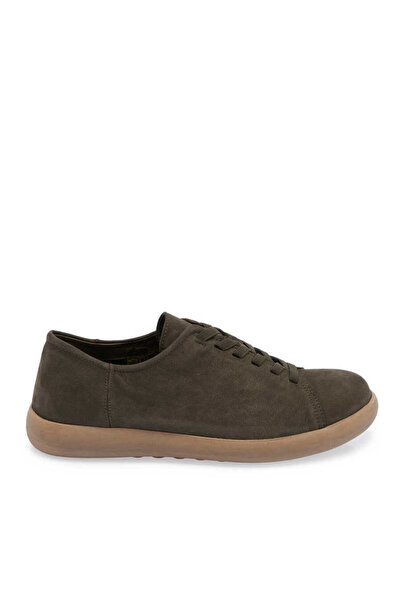 Tergan Haki Hakiki Nubuk Deri Erkek Sneaker - E24I1AY56824-G98