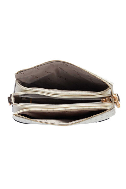 Tergan Geantă de damă cu imprimeu alb - S25Y1PR09090-U1A