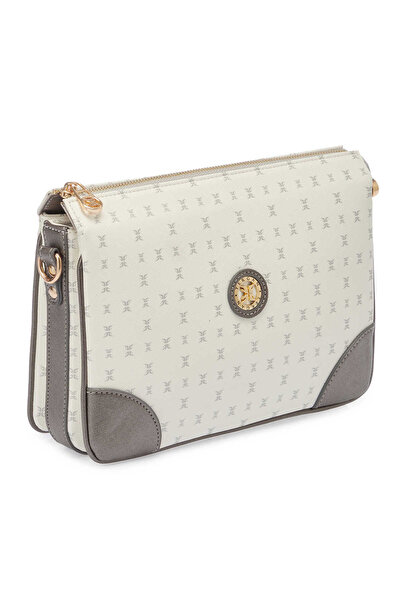 Tergan Geantă de damă cu imprimeu alb - S25Y1PR09090-U1A