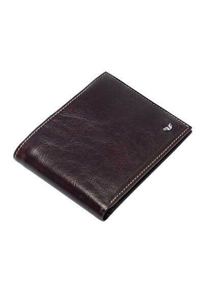 Tergan محفظة رجالية من الجلد الطبيعي باللون البني - S1CE00001673-A98