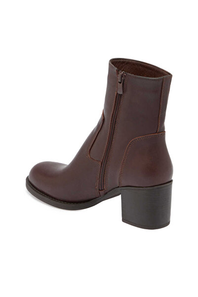 Tergan Kahve Hakiki Deri Kadın Klasik Bot - K24K1BT67528-A24
