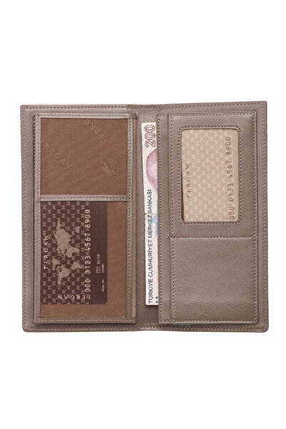 Tergan Brown Genuine Leather Men's Wallet - S1Ce00001671-V2K
