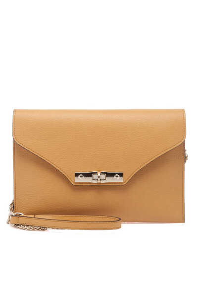 Tergan Sarı Hakiki Deri Kadın Çapraz Askılı Çanta - S24Y1BC79475-H28