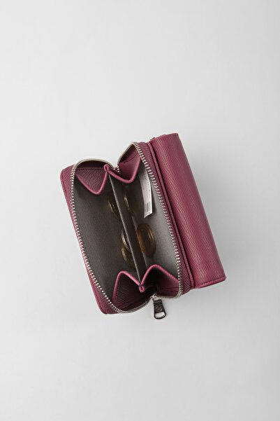 CENGİZ PAKEL Antalya Women's Wallet-portfolio 65221a-damson