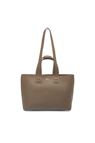 Tergan Bej Hakiki Deri Kadın Omuz Çantası - S25Y1BC80173-B73