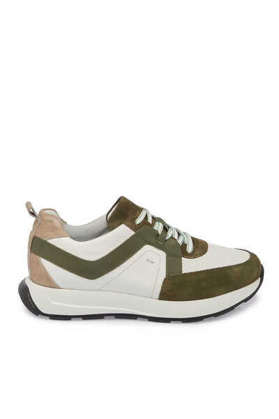 Tergan Haki Hakiki Deri Erkek Sneaker - E24I1AY56815-H48