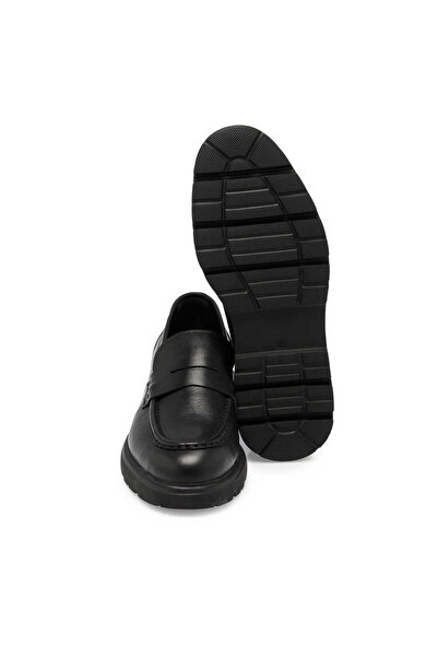 Tergan Siyah Hakiki Süet Deri Erkek Loafer - E24S1AY56930-A23
