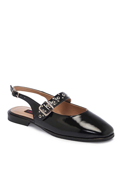 Tergan Siyah Rugan Hakiki Deri Kadın Casual Ayakkabı - K25Y1AY68038-A07