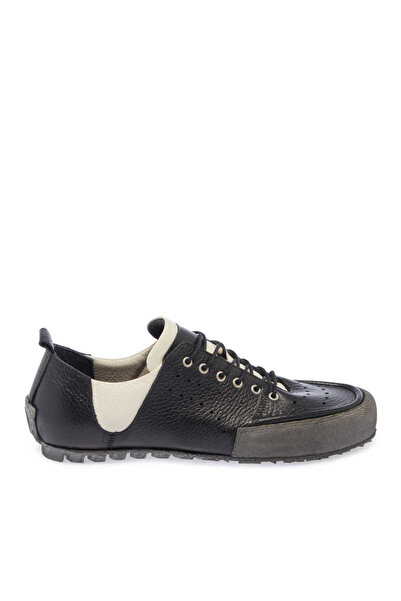 Tergan Siyah Hakiki Deri Erkek Sneaker - E24I1AY56753-A23