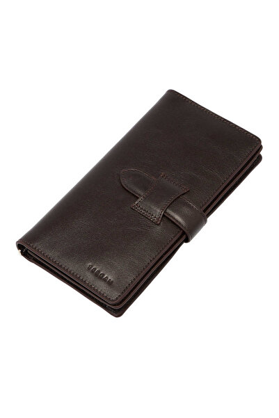 Tergan Kahverengi Hakiki Deri Erkek Cüzdan - S1CE00001670-B07