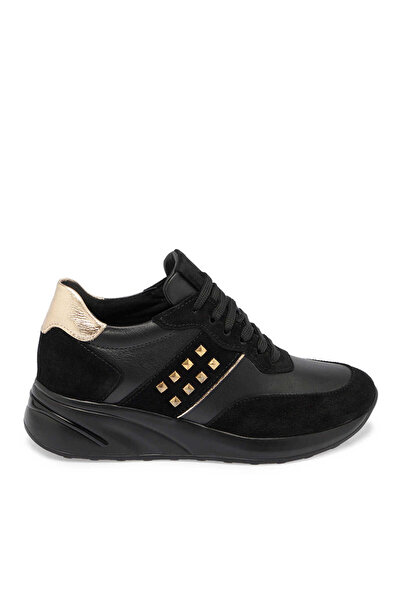 Tergan Siyah Hakiki Deri Kadın Sneaker - K24S1AY67721-A23