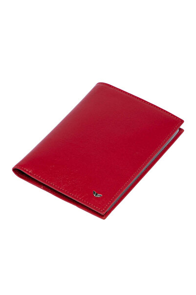 Tergan Red Genuine Leather Unisex License Holder - S1Ru00001104-C71