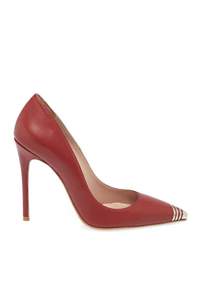 Tergan Kırmızı Hakiki Deri Kadın Stiletto - K24I1AY67390-R34