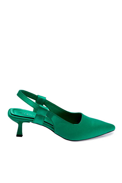 Tergan Yeşil Tekstil Kadın Stiletto - K24I1AY67329-D3L