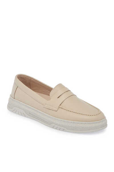 Tergan Bej Hakiki Deri Kadın Makosen - K24S1AY67638-A25