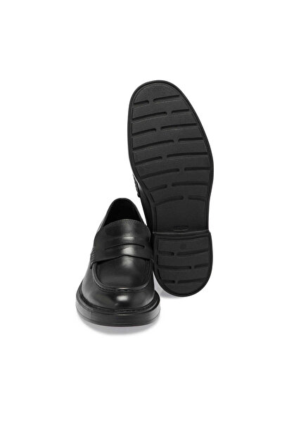 Tergan Siyah Hakiki Deri Erkek Loafer - E24S1AY57041-A43