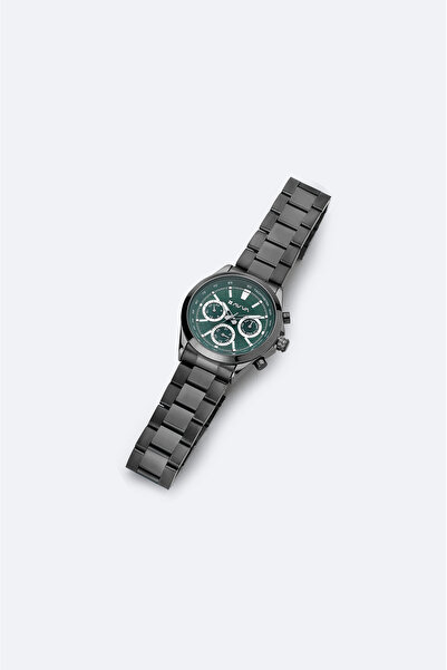 Avva Men's Black Gift Boxed Metal Band Wrist Watch B009035