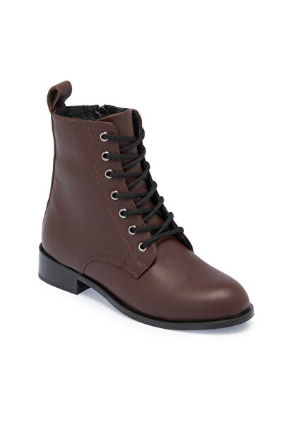 Tergan Kahve Hakiki Deri Kadın Casual Bot - K24K1BT67741-A24