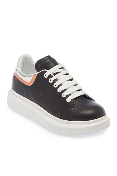 Tergan Siyah Hakiki Deri Kadın Sneaker - K24I1AY67484-O6H