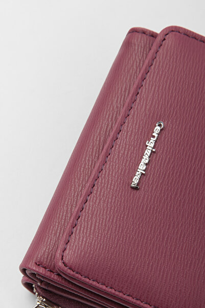 CENGİZ PAKEL Antalya Women's Wallet-portfolio 65221a-damson