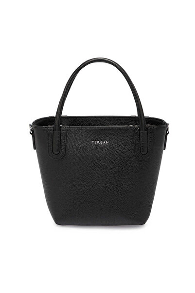 Tergan Siyah Hakiki Deri Kadın El Çantası - S25Y1BC80360-A41