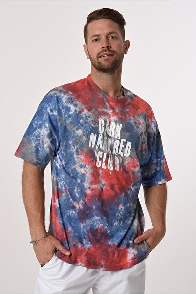 Rocqerx R-5649 Велосипедний комір Dark Natured Club з принтом батик на футболці