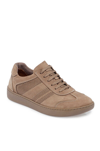 Tergan Vizon Hakiki Nubuk Deri Erkek Sneaker - E24I1AY56862-A65