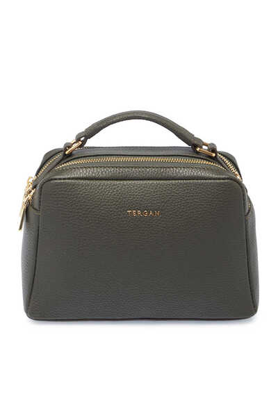 Tergan Yeşil Hakiki Deri Kadın El Çantası - S25Y1BC80380-O5D