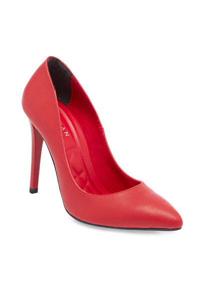 Tergan Kırmızı Vegan Kadın Stiletto - K24I1AY67462-Q4A