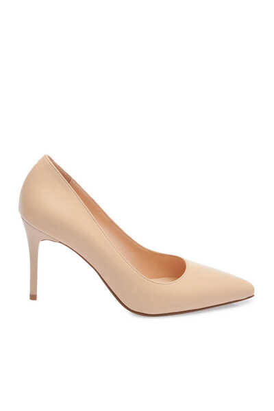 Tergan Bej Hakiki Deri Kadın Stiletto - K24S1AY67599-A25