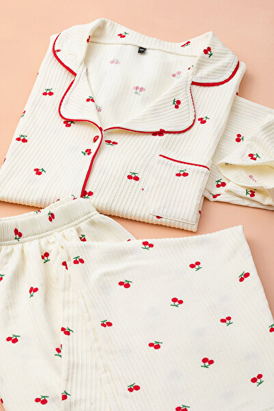 nisaNCa Σετ πιτζάμες με μακρυμάνικο πουκάμισο με γιακά για γυναίκες Pinterest - Γυναικείες πιτζάμες- Μεγάλη γκάμα μεγεθών