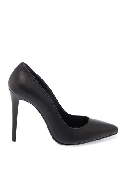 Tergan Siyah Hakiki Deri Kadın Stiletto - K24I1AY67482-A23