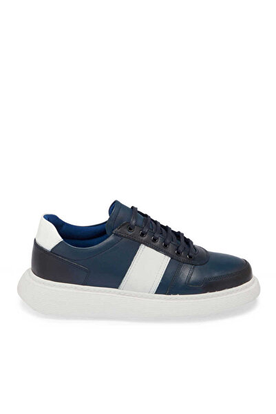 Tergan Lacivert Hakiki Deri Erkek Sneaker - E24I1AY56810-C72