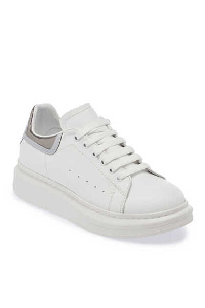 Tergan Beyaz Hakiki Deri Kadın Sneaker - K24I1AY67484-L8Y