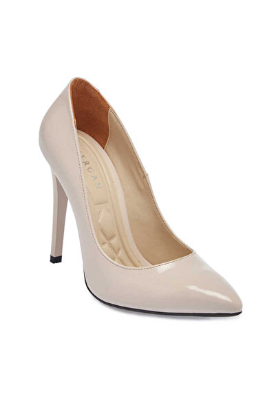 Tergan Bej Vegan Kadın Stiletto - K24I1AY67462-R72