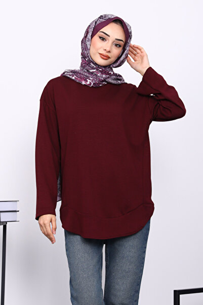 İmajButik Plum Crew Neck Modal Sweat