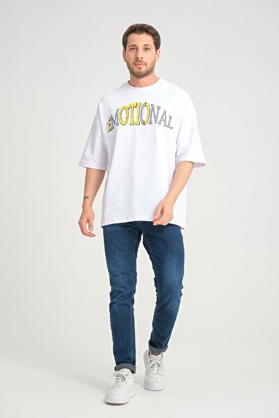 Rocqerx R-5786 Oversize Emotional Вишитий Супрем Футболка