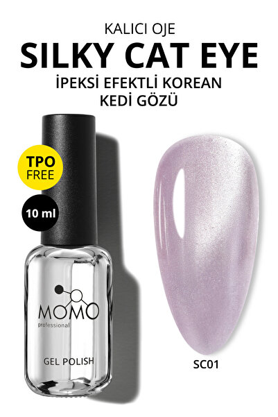 MOMO professional Korean Silky Cat Eye Gel Polish, Kedi Gözü Kalıcı Oje, SC01...