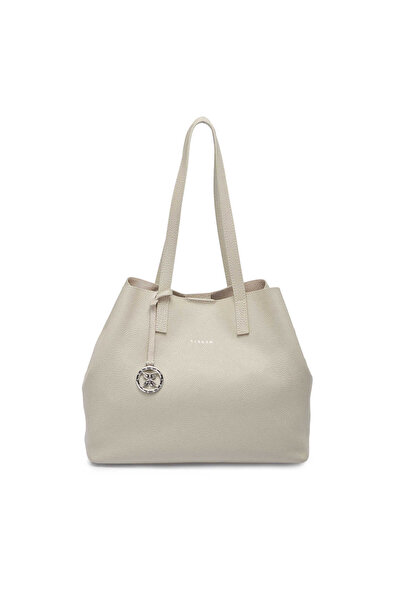 Tergan Bej Deri Kadın Omuz Çantası - S25Y1BC80429-B19