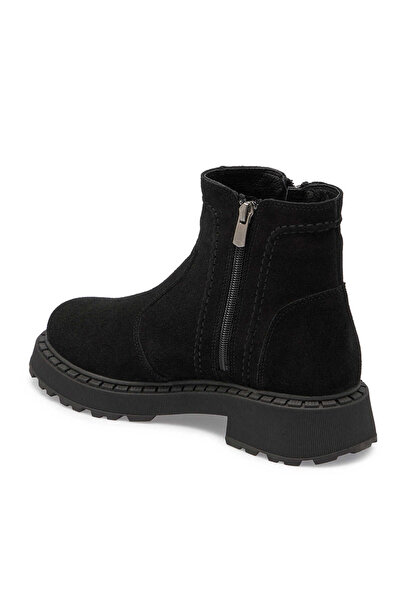 Tergan Siyah Hakiki Süet Deri Kadın Casual Bot - K24K1BT67557-A01