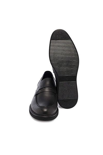 Tergan Siyah Hakiki Nubuk Deri Erkek Loafer - E24S1AY57120-A23