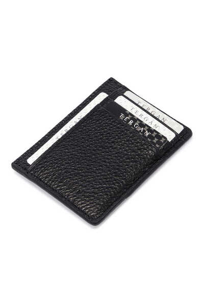 Tergan Suport pentru carduri de credit unisex din piele neagră - S1KK00001676-A41