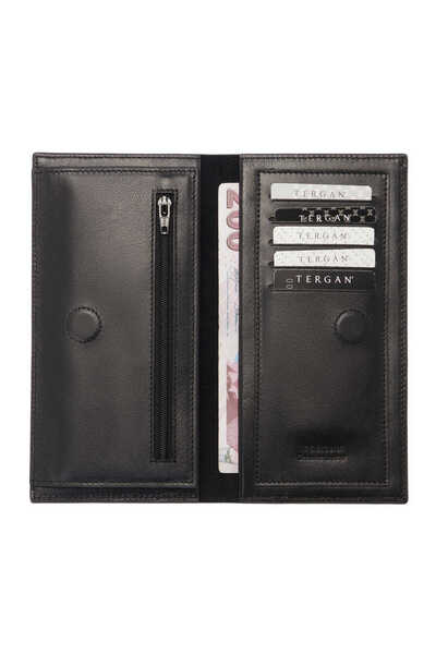 Tergan Black Genuine Leather Men's Wallet - S1Ce00001669-C59