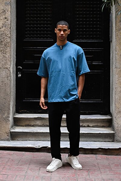 Rocqerx R-5784 Μπλουζάκι με μονόλεκτο λαιμόκοψη μεγάλου μεγέθους