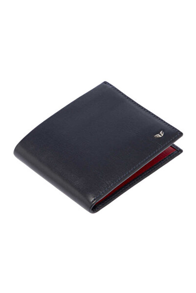 Tergan Navy Blue Genuine Leather Men's Wallet - S1Ce00001654-U4U