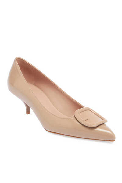 Tergan Nude Hakiki Rugan Deri Kadın Stiletto - K24I1AY67466-M3G