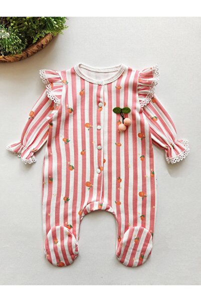 GizaKids 100% Cotton Baby Girl Long Sleeve Seasonal Jumpsuit