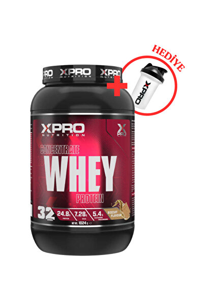 Xpro Nutrition Xpro Concentrate Whey Protein Tozu 1024gr - Bisküvi Aromalı
