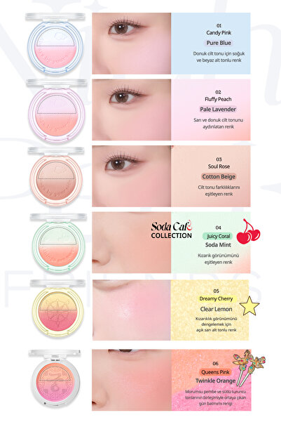PERIPERA Doğal Görünüm Sunan İki Tonlu Pudra Allık Pure Blushed Custom Cheek 003 Soul Rose