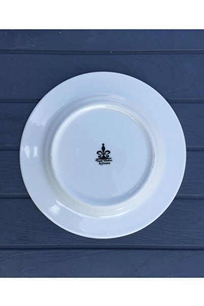 Pinkev 6-Person Porcelain 19cm Cake Dessert Plate Set - Vintage Colored Rosabella